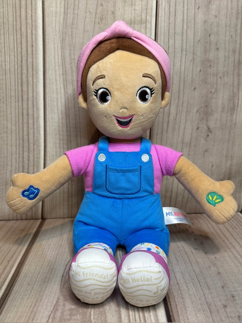 Ms. Rachel Speak & Sing Doll 16-inch Interactive Plush Toy Doll Works